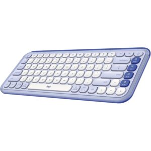 Logitech POP ICON KEYS Compact Wireless Keyboard | 920-013086 | Lilac Off White English